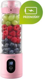 Blender personalny CONCEPT Smoothie FitMaker SM4003 Bezprzewodowy Różowy