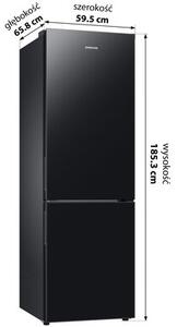 Lodówka SAMSUNG RB33B610EBN EF No frost 185.3cm Czarna