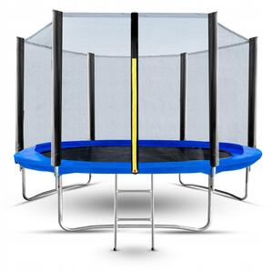 Duża Trampolina Ogrodowa Dla Dzieci 8FT 252CM CORCIANO z Siatką i Drabinką