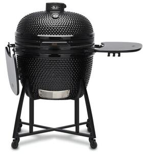 Grill ogrodowy ceramiczny węglowy KOLER Kamado EG26 Zamykany, na kółkach, termometr, półki boczne, żeliwny ruszt