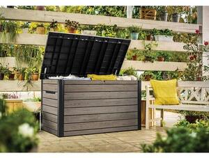Skrzynia ogrodowa KETER Deco Deck Box 261796 870L Popielaty
