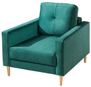 Fotel nowoczesny na nóżkach do salonu Costa Zielony