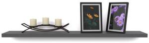 Półka Wisząca STIVMEBLE Ścienna 80 cm na książki zdjęcia 80x15x1,8 cm Szary Mat