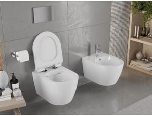 Mexen Carmen miska wc Rimless z deską wolnoopadającą slim, duroplast, biała połysk - 30880100