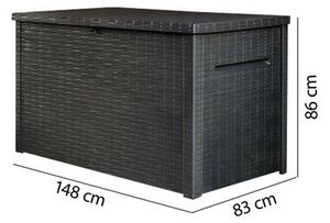 Skrzynia ogrodowa KETER Java Box 870L Antracytowy