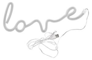 Kinkiet dla dzieci neonowy czerwony napis Love LED 3W USB-A bateria 3xAA Neon Polux