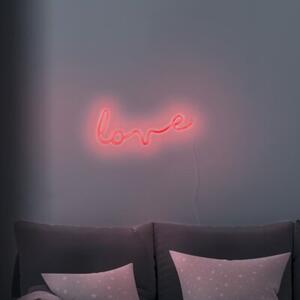 Kinkiet dla dzieci neonowy czerwony napis Love LED 3W USB-A bateria 3xAA Neon Polux