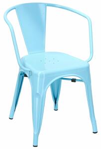 Krzesło z podłokietnikami Paris Arms insp. Tolix kolorowe