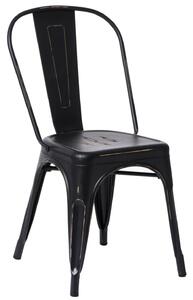 Designerskie krzesło kawiarniane z metalu Paris Antique mat