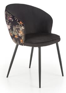 Krzesło z podłokietnikami K506 z wzorem z tyłu oparcia