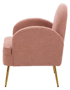 Fotel wypoczynkowy różowy MIDNI