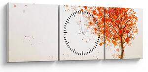 Obraz - Drzewo na wietrze (z zegarem) (90x30 cm)