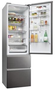 Lodówka HAIER HTW5620CNMP 3D No Frost 205cm Ciemny Inox