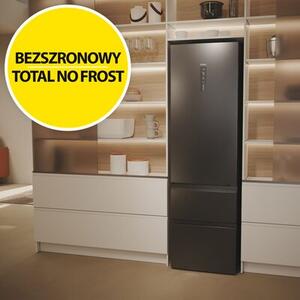 Lodówka HAIER HTW5620CNMP 3D No Frost 205cm Ciemny Inox