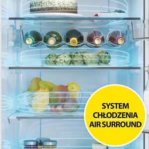 Lodówka HAIER HTW5620CNMP 3D No Frost 205cm Ciemny Inox