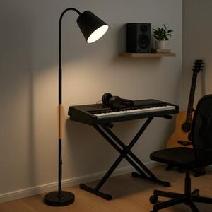 Lampa podłogowa MASTERLED Koko E27 LED 145cm regulowana stojąca czarna drewno