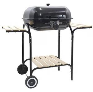 Grill ogrodowy węglowy PATIO 91332 Zamykany, na kółkach, półki boczne, regulacja wysokości rusztu