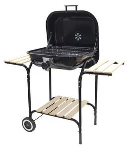 Grill ogrodowy węglowy PATIO 91332 Zamykany, na kółkach, półki boczne, regulacja wysokości rusztu