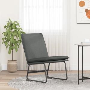 Krzesło wypoczynkowe, ciemnoszare, 52x75x76 cm, obite tkaniną