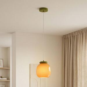 EGLO Lampa wisząca Berardelli, możliwość ściemniania, żółty / pomarańczowy, salon / jadalnia, szkło, nowoczesny