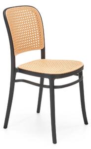 Sztaplowane krzesło z polipropylenu imitującego rattan K483