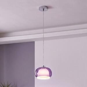 EGLO Lampa wisząca Belomontejo, możliwość ściemniania, fioletowy / różowy / bladoróżowy, salon / jadalnia, szkło, młodzieżowy