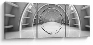 Obraz - przepustka 3D (z zegarem) (90x30 cm)