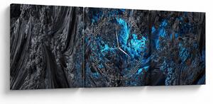 Obraz - Spojrzenie do wnętrza (z zegarem) (90x30 cm)
