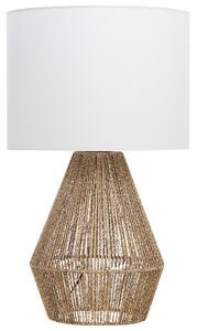 Lampa stołowa lampa nocna styl naturalny podstawa z plecionego sznurka Malewa Beliani