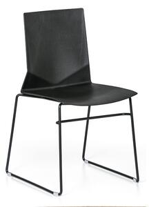 Plastikowe krzesło kuchenne CLANCY, żółty