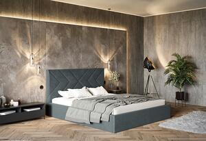 Tapicerowane łóżko 140x200 Grenell 3X - 36 kolorów