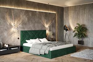 Tapicerowane łóżko 160x200 Grenell 3X - 36 kolorów