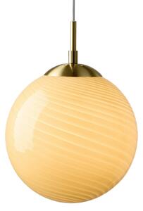 Lampa Wisząca Halo Design, CANDY BALL, ściemnialny, beżowy, salon, szkło, design