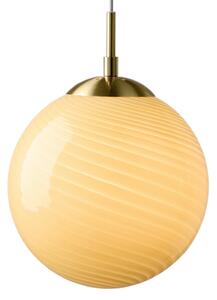 Lampa Wisząca Halo Design, CANDY BALL, ściemnialny, beżowy, salon, szkło, design