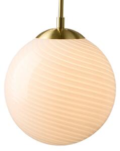 Lampa Wisząca Halo Design, CANDY BALL, ściemnialny, biały, salon, szkło, design
