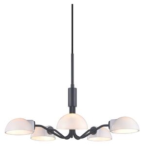 Żyrandol Halo Design, Kjøbenhavn, ściemnialny, czarny, salon, metal, design