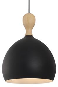 Lampa Wisząca Halo Design, Dueodde, ściemnialny, czarny, salon, metal, skandynawski