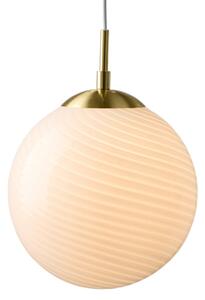 Lampa Wisząca Halo Design, CANDY BALL, ściemnialny, biały, salon, szkło, design