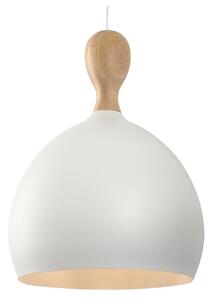 Lampa Wisząca Halo Design, Dueodde, ściemnialny, biały, salon, metal, skandynawski