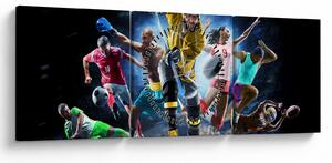 Obraz - Sport (z zegarem) (90x30 cm)