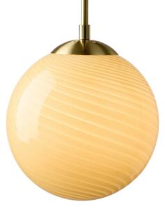Lampa Wisząca Halo Design, CANDY BALL, ściemnialny, beżowy, salon, szkło, design