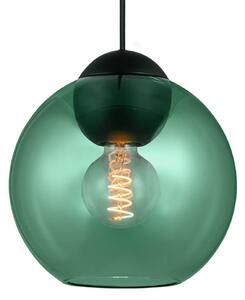 Lampa Wisząca Halo Design, BUBBLES, ściemnialny, zielony, salon, szkło, design