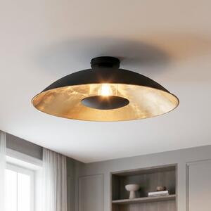 Lampa Sufitowa Lindby, Emilienne, ściemnialny, czarny, salon, metal, nowoczesny