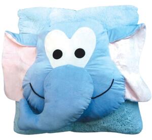 Poduszka dziecięca CUDDLI FRIENDS 70x70 cm pluszowa - więcej kolorów Kolor: Niebieski