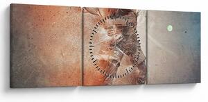Obraz - Tenisista (z zegarem) (90x30 cm)