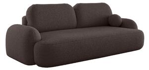 Brązowa sofa z pojemnikiem i funkcją spania E3-C46