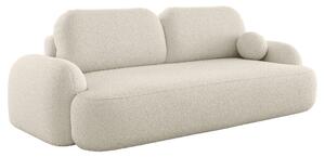 Kremowa sofa tapicerowana tkaniną boucle R5-L94