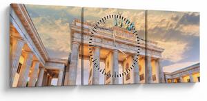 Obraz - Brama Brandenburska, Berlin, Niemcy (z zegarem) (90x30 cm)