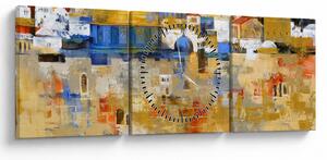 Obraz - Ściana płaczu, Jerozolima, Izrael (z zegarem) (90x30 cm)