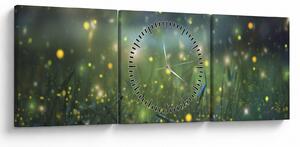Obraz - Magiczna noc (z zegarem) (90x30 cm)